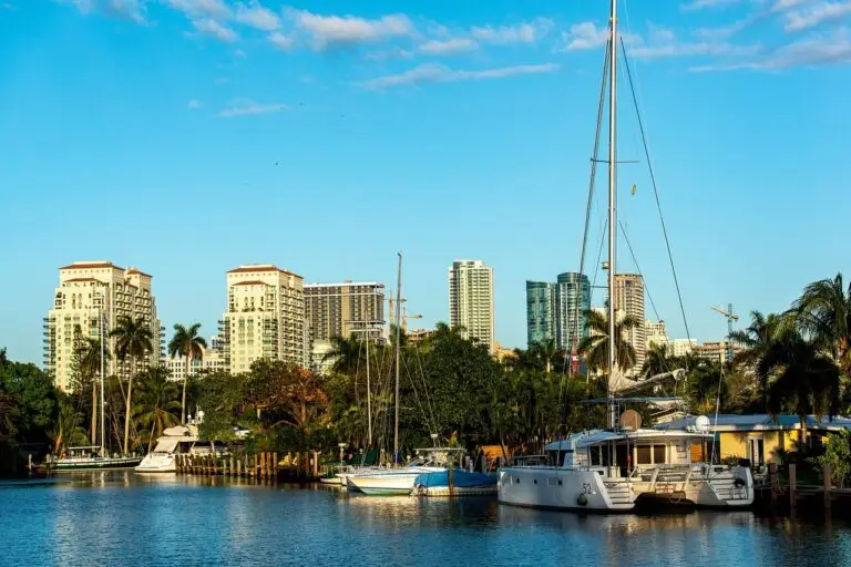 cityscape, sailboats, city, water, sailboat, skyline, urban, architecture, port, yacht, travel, sky, boats, tourism, marina, nature, fort lauderdale, florida, venice of america, panoramic